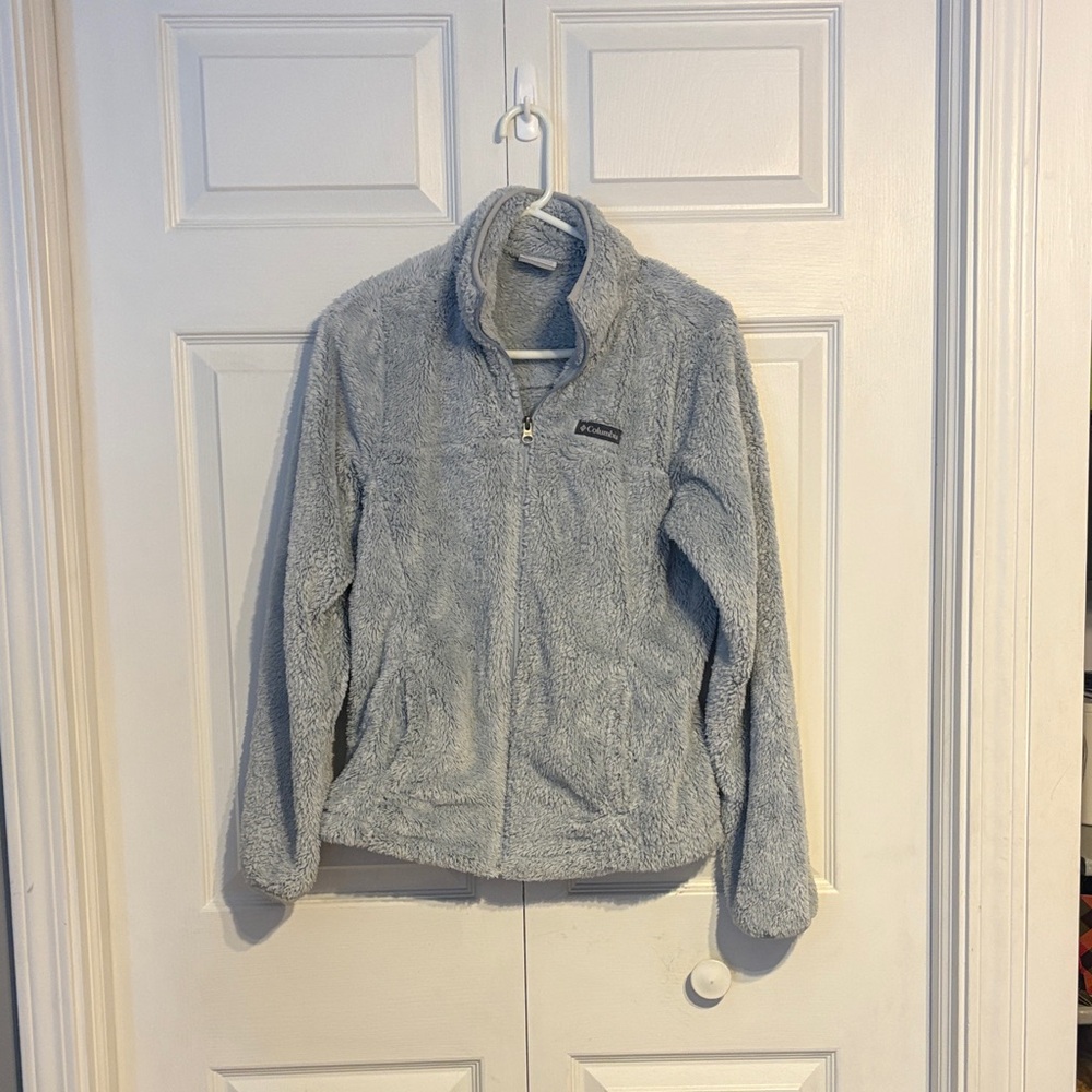 Light Blue Columbia jacket zip up